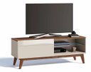 Ver imagem 6 de Rack com Painel Classic com 1 Gaveta 1.4 Freijó com Off White - Imcal Móveis