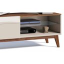 Ver mais imagens de Rack com Painel Classic com 1 Gaveta 1.4 Freijó com Off White - Imcal Móveis
