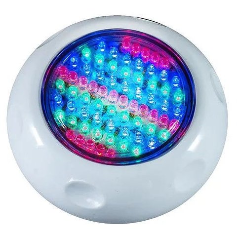 Refletor para Piscina LED 70 Pontos RGB ABS Iluminação a Prova d'Água - Brustec