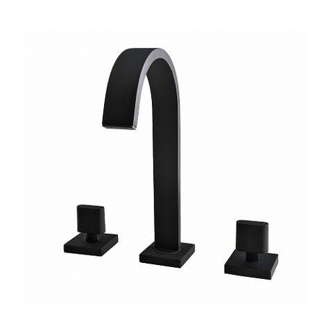 Misturador de Mesa para Lavatório Bica Baixa Preto Fosco - Perflex