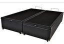 Ver imagem 2 de Cama Box Baú King-size 193x203 Reforçada Fabricação Própria - Corino Preto