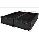 Ver imagem 2 de Cama Box Baú King-size 193x203 Reforçada Fabricação Própria - Corino Preto