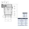 Válvula Purgadora Eliminadora de Ar Ventosa Quebra Vácuo - 1/2 - 6