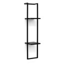 Ver imagem 1 de Prateleira com Suporte Estilo Industrial 90 x 20 cm Preta Bemfixa