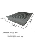 Ver imagem 4 de Cama Casal sob Medida Cz 148cmx200cm 100% Mdf Casa Lar Cor:cinza Sagrado