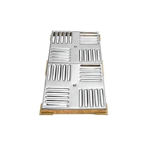 Dispositivo Caixilho 15x30cm em Latão e Inox para Piscina de Alvenaria - Inaqua