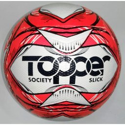 Bola Futebol Society Topper Slick 2020 - Rosa/Preto - 1