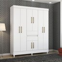 Ver imagem 7 de Conjunto Quarto Guarda Roupa e Comoda Terni Branco