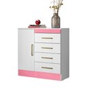 Ver imagem 6 de Conjunto Quarto Guarda Roupa e Comoda Terni Branco
