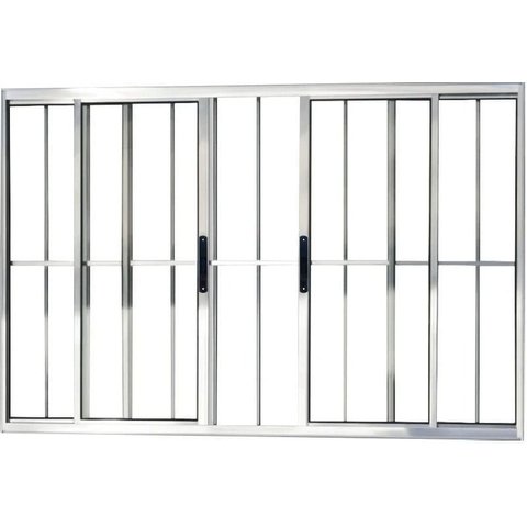 Vitro de Aluminio 4 Folhas com Grade Linha Premium:1,00 X 1,80/brilhante
