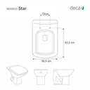 Ver imagem 5 de Tampa de Vaso Poliéster Star Branco para bacia Deca