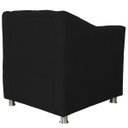 Ver imagem 4 de Poltrona Decorativa Tillak Tilla em Suede para Sala de Estar, Consultório e Recepção - Preto