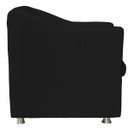 Ver imagem 3 de Poltrona Decorativa Tillak Tilla em Suede para Sala de Estar, Consultório e Recepção - Preto