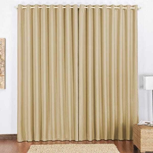 Cortina Block Blackout Blecaute para Varão Tecido Corta Luz 4,00 x 2,80M Janela Quarto Sala - Avel - 1