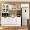 Ver imagem 1 de Cozinha Completa Modulada Americana com Vidro Reflecta 4 Peças Yescasa