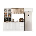 Ver imagem 2 de Cozinha Completa Modulada Americana com Vidro Reflecta 4 Peças Yescasa