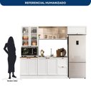 Ver imagem 4 de Cozinha Completa Modulada Americana com Vidro Reflecta 4 Peças Yescasa