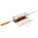 Ver imagem 2 de Grelha Churrasqueira Cesto para Coração de Galinha Frango em Aço Inox Churrasco Multiuso Cromado