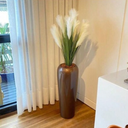 Ver imagem 2 de Vaso Decorativo Fibra de Vidro Florida P 65cm Bronze Brilho Lindo Vaso