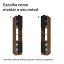 Ver imagem 4 de Paneleiro 40 Cm 2 Portas e 2 Nichos Rustic/preto Agata Madesa