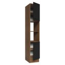 Ver imagem 6 de Paneleiro 40 Cm 2 Portas e 2 Nichos Rustic/preto Agata Madesa