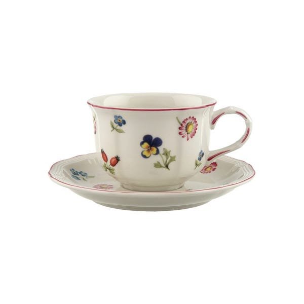 Xícara para Chá com Pires Villeroy e Boch Petite Fleur 200 ml - Cada ...