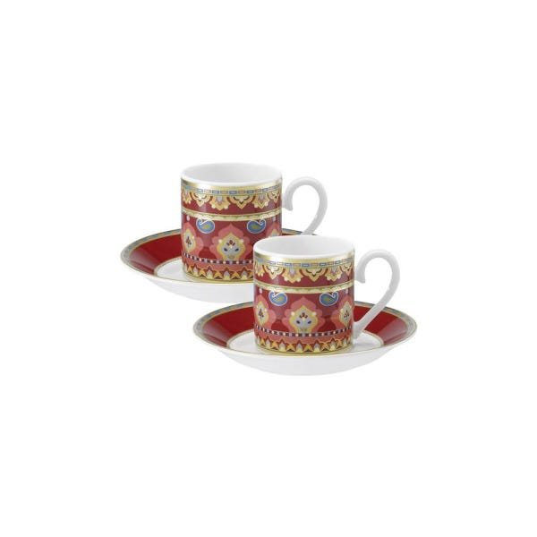 Xícara para Café com Pires Villeroy e Boch Samarkand Rubin 100 ml ...