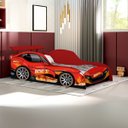 Ver imagem 2 de Cama Carro Solteiro C/ Colchão Segura Resistente Confortável:vermelho