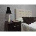 Ver imagem 2 de Cabeceira para Cama Box Queen Suede Bege Almofadada 160 X 110 Durasi 15 Rbl