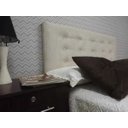 Ver imagem 1 de Cabeceira para Cama Box Queen Suede Bege Almofadada 160 X 110 Durasi 15 Rbl