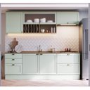 Ver imagem 1 de Armário de Cozinha Modulada Completa Reta 8 Peças 2,60m 04 Iluminata Genialflex