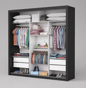 Ver imagem 5 de Guarda Roupa Clara Plus com Espelho Preto - Carioca