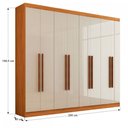 Ver imagem 6 de Guarda-Roupa Casal Ele e Ela 8 Portas 8 Prateleiras - Panorama Móveis