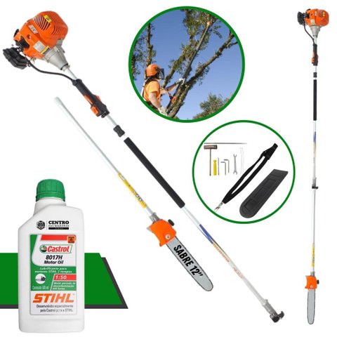 Podador de Galhos com Óleo Stihl Vp3300l Vulcan 33cc Extensor de Alcance de até 5 Metros