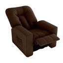 Ver imagem 5 de Poltrona do Papai Bean 82cm Reclinável Manual Suede Marrom- Sallar Home
