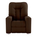 Ver imagem 4 de Poltrona do Papai Bean 82cm Reclinável Manual Suede Marrom- Sallar Home