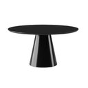 Ver imagem 1 de Mesa de Jantar Cone Redonda 130 Cm Laqueada Cores Preto
