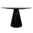Ver imagem 3 de Mesa de Jantar Cone Redonda 130 Cm Laqueada Cores Preto