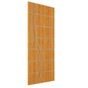 Ver imagem 1 de Kit 2 Portas de Madeira Frisada U.v 210cm X 90cm - R70ss:cerejeira