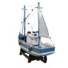 Barco Pesqueiro Decorativo Azul Claro - em Madeira 30x26cm - 3