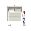 Ver imagem 2 de Armário Ponte Modulado Aéreo Casal Mc11 Seletto C/ 4 Portas Cor Areia/jequitibá - Henn