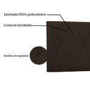 Ver imagem 3 de Painel de Cama 160cm Ancona Suede Café - Lucadi Home