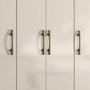 Ver imagem 5 de Guarda Roupa Solteiro Paraty 4 Portas Freijó Off White Moval