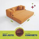 Ver imagem 3 de Sofá Cama Muna 1,88m Xpand Tech Tecido Bouclê Caramelo Cama Inbox