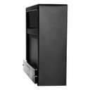 Ver imagem 4 de Caixa de Correio Grade Horizontal Preto Fosco Tarja Inox Top Moderna