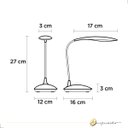Ver imagem 3 de Luminária de Mesa Home Articulável Branco Led 4000k Branco Neutro 3w Bivolt