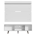 Ver imagem 7 de Rack Madesa Dubai e Painel para Tv até 65 Polegadas com Pés - Branco/rustic