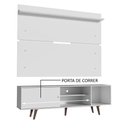 Ver imagem 5 de Rack Madesa Dubai e Painel para Tv até 65 Polegadas com Pés - Branco/rustic