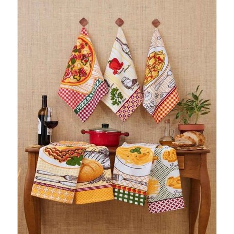 Kit pano de copa com 7 unidades - Cantina