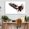 Quadro Decorativo Águia Efeito Especial Símbolo de Foco Poder Disciplina:120x80 cm/BRANCA - 8